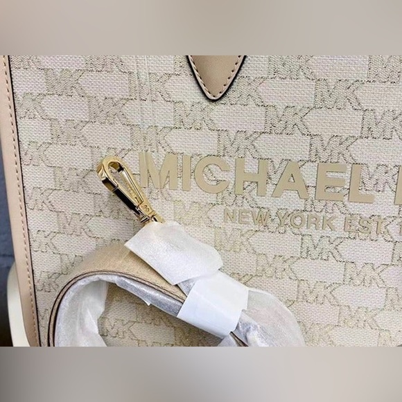 MICHAEL KORS MIRELLA MEDIUM TOTE SHOULDER HANDBAG PURSE IN NATURAL MULTI - Picture 3 of 4